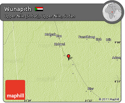 Physical Map of Wunapith