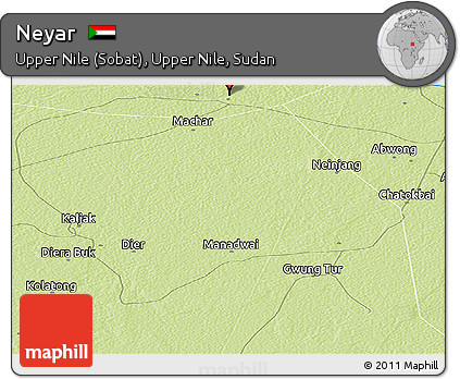 Physical Panoramic Map of Neyar