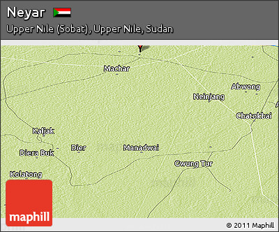 Physical Panoramic Map of Neyar