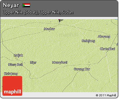Physical Panoramic Map of Neyar