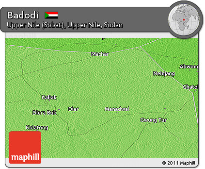 Political Panoramic Map of Badodi