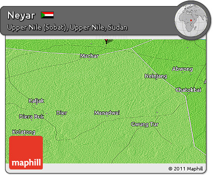 Political Panoramic Map of Neyar