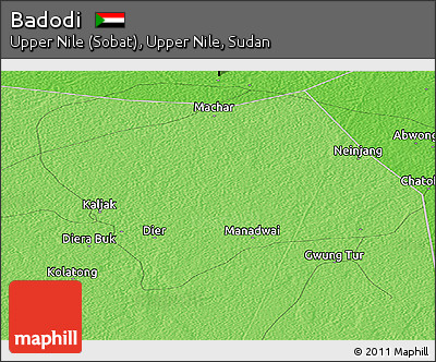 Political Panoramic Map of Badodi