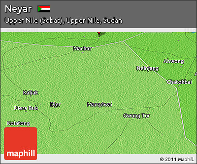 Political Panoramic Map of Neyar