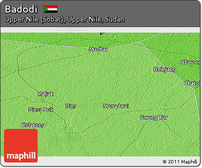 Political Panoramic Map of Badodi
