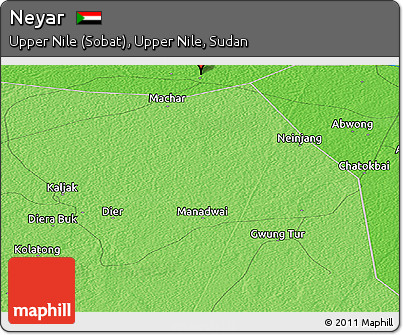 Political Panoramic Map of Neyar