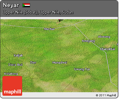 Satellite Panoramic Map of Neyar