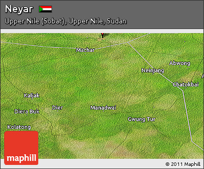 Satellite Panoramic Map of Neyar
