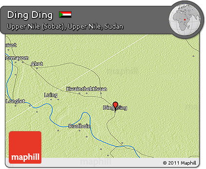 Physical 3D Map of Ding Ding