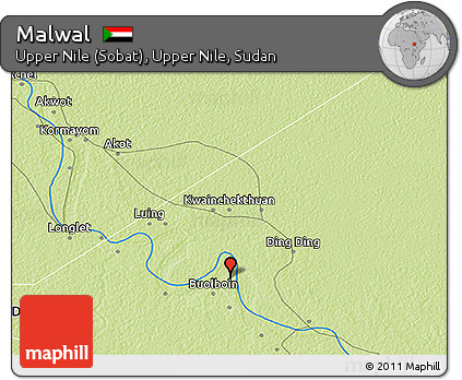 Physical 3D Map of Malwal