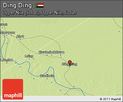 Physical 3D Map of Ding Ding