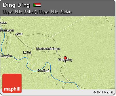 Physical 3D Map of Ding Ding