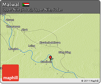 Physical 3D Map of Malwal