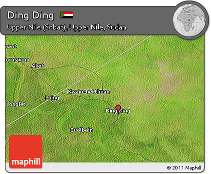 Satellite 3D Map of Ding Ding