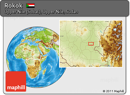 Physical Location Map of Rokok
