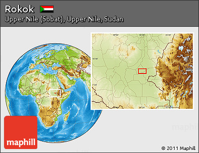Physical Location Map of Rokok