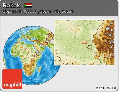 Physical Location Map of Rokok