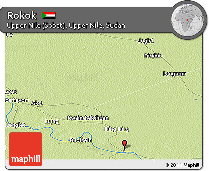 Physical Panoramic Map of Rokok