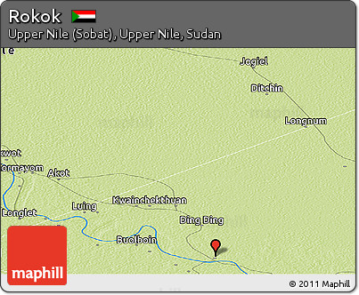 Physical Panoramic Map of Rokok