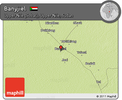 Physical 3D Map of Banyjiel