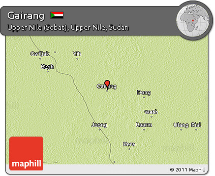 Physical 3D Map of Gairang