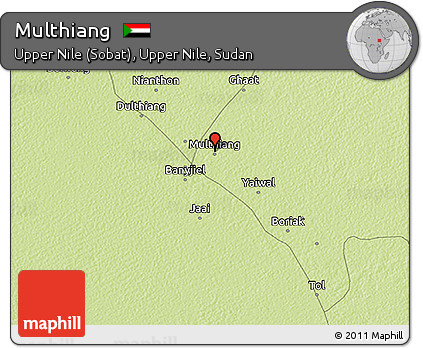 Physical 3D Map of Multhiang