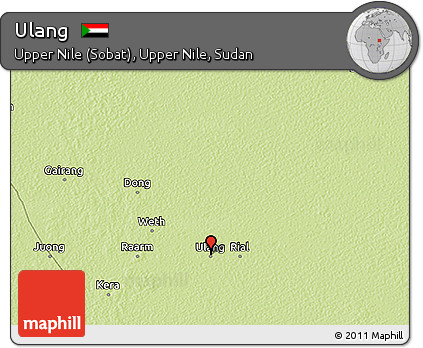 Physical 3D Map of Ulang
