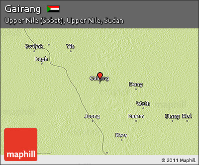 Physical 3D Map of Gairang