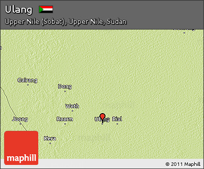 Physical 3D Map of Ulang