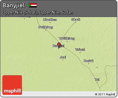 Physical 3D Map of Banyjiel