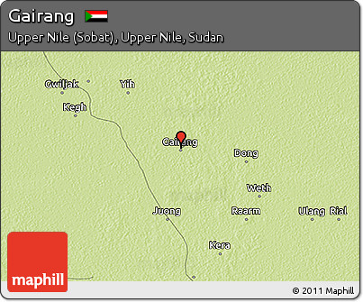 Physical 3D Map of Gairang