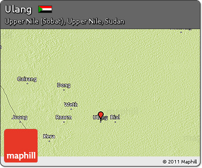 Physical 3D Map of Ulang