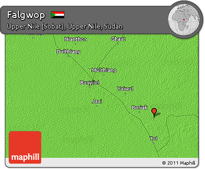 Political 3D Map of Falgwop