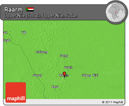 Political 3D Map of Raarm