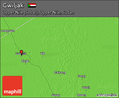 Political 3D Map of Gwiljak