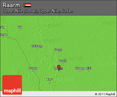 Political 3D Map of Raarm