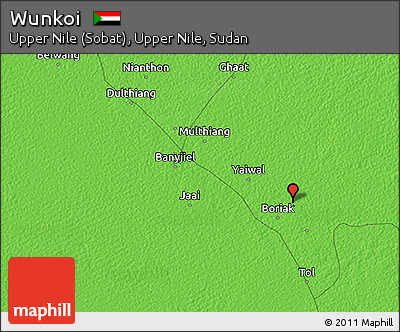 Political 3D Map of Wunkoi