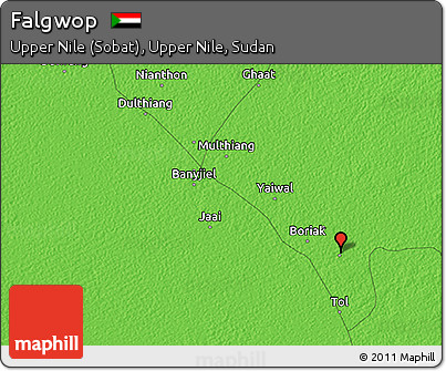 Political 3D Map of Falgwop