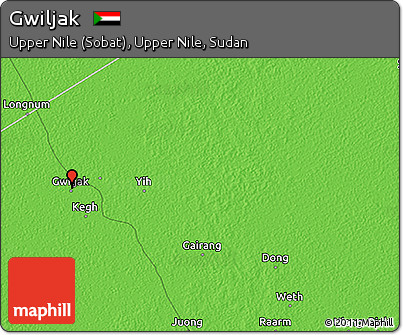 Political 3D Map of Gwiljak