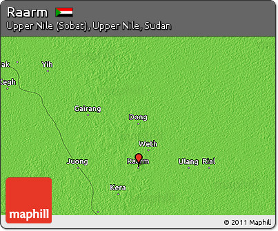 Political 3D Map of Raarm