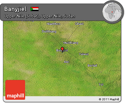 Satellite 3D Map of Banyjiel