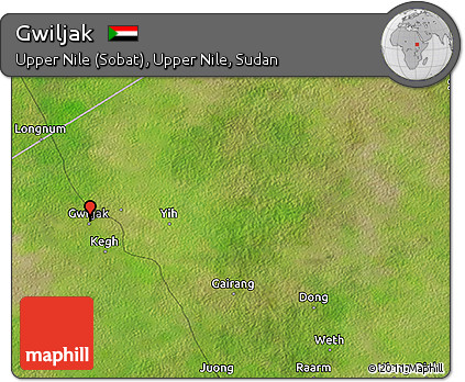 Satellite 3D Map of Gwiljak