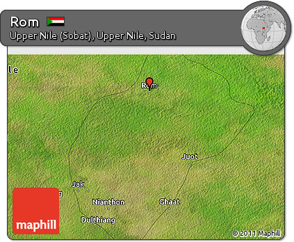 Satellite 3D Map of Rom