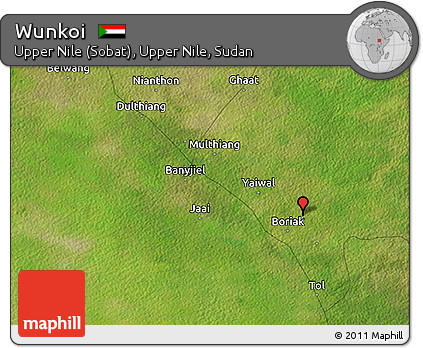 Satellite 3D Map of Wunkoi