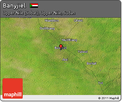 Satellite 3D Map of Banyjiel
