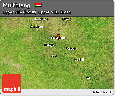 Satellite 3D Map of Multhiang