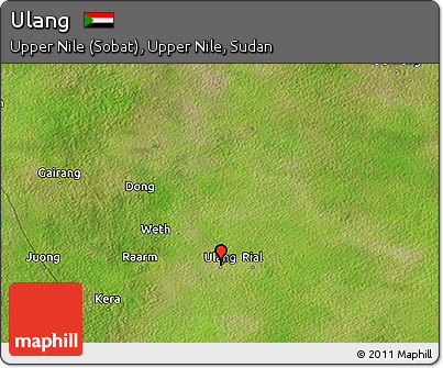 Satellite 3D Map of Ulang