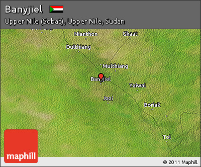 Satellite 3D Map of Banyjiel