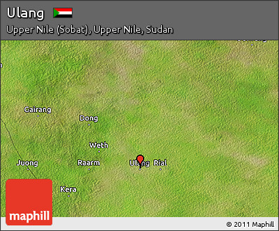 Satellite 3D Map of Ulang
