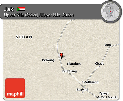 Shaded Relief 3D Map of Jak